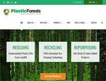 Tablet Screenshot of plasticforests.com.au